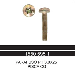 Parafuso 3 X 25 Ph Lente Pisca Cg 83/99 Rosca Normal - Jc Maxi Br