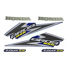 Kit Adesivo Honda Nxr 150 06 Es Azul