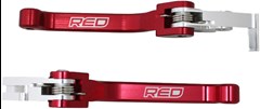 Kit Manetes Reddragon Flexivel Retratil Xr 250/Xre 300/Nx 400 Vermelho (Par)