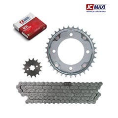 Kit Tracao (Transmissao) Honda Biz 110 2016 A 2023 Coroa/Pinhao/Corrente (33d/14d/428h/106l) (1045) - Jc Maxi