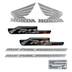 Kit Adesivo Honda Cg 150 2012 Fan Esdi Vermelha