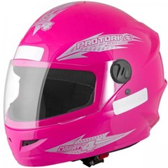 Capacete Protork Liberty New Four Fechado - Rosa 58