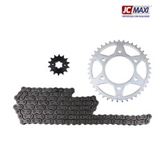 Kit Tracao (Transmissao) Yamaha Fazer 150 2014 A 2023 Coroa/Pinhao/Corrente (41d/14d/428h/126l) (1045) - Jc Maxi