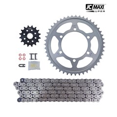 Kit Tracao (Transmissao) Triumph Tiger 800 Coroa/Pinhao/Corrente (47d/16d/525hx/120l) (1045) Com Retentor - Jc Maxi Super