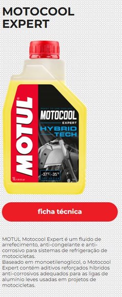 Aditivo Motocool Expert -37 °C (Fluido De Arrefecimento Radiador) Moto (Litro) - Motul