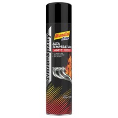 Tinta Spray Preto Fosco Alta Temperatura 400ml - Mundial Prime