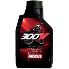 Oleo Motor Moto 300v 4t 5w40 Factory Line Road Racing 100% Sintetico (Ester Core Technology) (Litro) - Motul