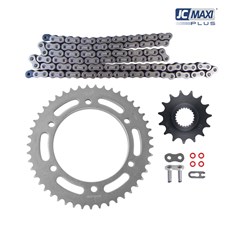 Kit Tracao (Transmissao) Yamaha Yfs 250 Fazer 2018 A 2022 Coroa/Pinhao/Corrente (46d/15d/428uo/136l) (1045) Com Retentor - Jc Maxi