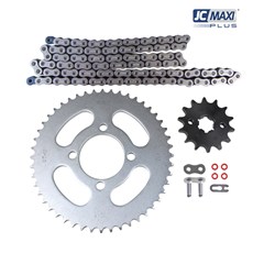 Kit Tracao (Transmissao) Yamaha Xtz 125 2002 A 2019 Coroa/Pinhao/Corrente (48d/14d/428uo/126l) (1045) Com Retentor - Jc Maxi