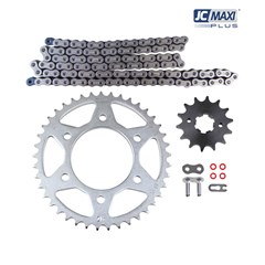 Kit Tracao (Transmissao) Yamaha Fazer 150 2014 A 2023 Coroa/Pinhao/Corrente (41d/14d/428uo/126l) (1045) Com Retentor - Jc Maxi