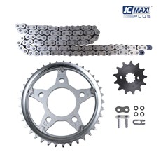 Kit Tracao (Transmissao) Honda Cb 300 2009 A 2015 Coroa/Pinhao/Corrente (37d/13d/520uo/110l) (1045) Com Retentor - Jc Maxi