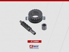 Engrenagem Velocimetro Honda Biz 125/Pop 100 F/Tambor (Kit Com Pinhao Ferro) - Jc Maxi