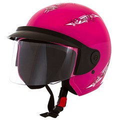 Capacete Mixs Up Aberto For Girls - Rosa 56