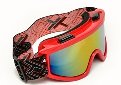 Oculos De Cross Mattos Racing Mx Lente Espelhada Vermelho