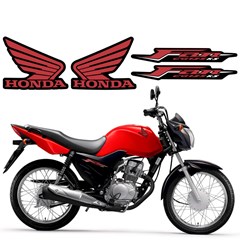 Kit Adesivo Honda Cg 125 11 Fan Es Preta