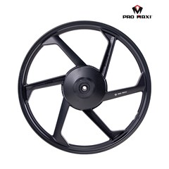 Roda Honda Biz 100 2013 A 2015/Biz 110/125 + 6 Palitos Cyclone Preta (Freio Tambor) (Par) - Pro Maxi