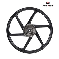 Roda Honda Pop 100 6 Palitos Cyclone Preta (Par) - Pro Maxi