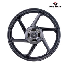 Roda Honda Pop 110 6 Palitos Cyclone Preta (Par) - Pro Maxi