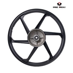 Roda Honda Titan Fan 125 2009/2013 6 Palitos Cyclone Preta (Par) - Pro Maxi