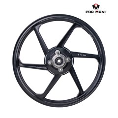 Roda Honda Titan Fan 125 2009/2013 6 Palitos Cyclone Preta (Par) - Pro Maxi