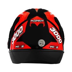 Capacete Mixs Automatic 3000 Fechado - Vermelho 58