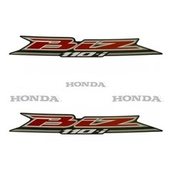 Kit Adesivo Honda Biz 110 16 Preta