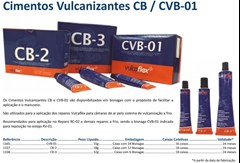 Cola Para Reparos De Camaras De Ar (Cimento Vulcanizante) Cvb -01 15g (Cx Com 24 Und) - Vulcaflex