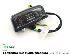 Lanterna Luz De Placa Honda Nxr 150 2013 A 2015 - Embus/Illion