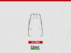 Bagageiro Honda Pop 100 Cromado Para Bau (Macico) - Jc Maxi Br