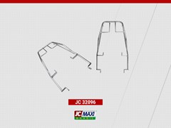 Bagageiro Honda Pop 100 Cromado Para Bau (Macico) - Jc Maxi Br