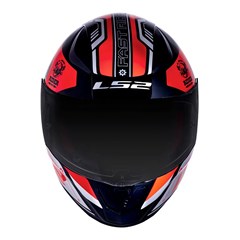 Capacete Ls2 Rapid Ff353 Stratus Black/Red/Silver 58