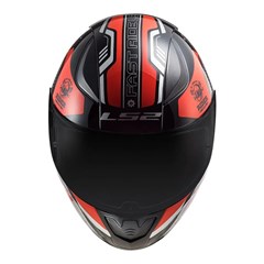 Capacete Ls2 Rapid Ff353 Stratus Black/Red/Silver 58