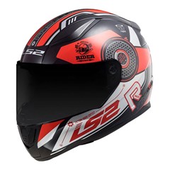 Capacete Ls2 Rapid Ff353 Stratus Black/Red/Silver 58