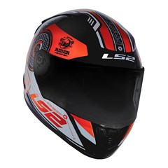 Capacete Ls2 Rapid Ff353 Stratus Black/Red/Silver 58