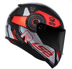 Capacete Ls2 Rapid Ff353 Stratus Black/Red/Silver 58