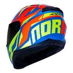 Capacete Norisk Razor Cutting Lt Blue/Hv/Yellow/Red 58