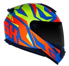 Capacete Norisk Razor Cutting Lt Blue/Hv/Yellow/Red 58