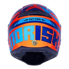 Capacete Norisk Razor Cutting Fluo Orange/Blue 58