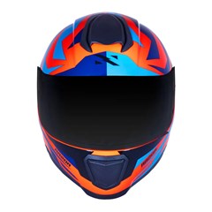 Capacete Norisk Razor Cutting Fluo Orange/Blue 58