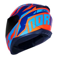 Capacete Norisk Razor Cutting Fluo Orange/Blue 58