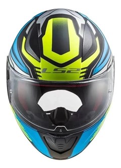 Capacete Ls2 Rapid Ff353 Gale Matte Black/Blue/Yellow 58