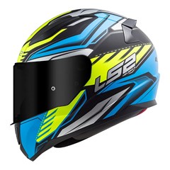 Capacete Ls2 Rapid Ff353 Gale Matte Black/Blue/Yellow 58