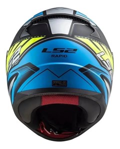 Capacete Ls2 Rapid Ff353 Gale Matte Black/Blue/Yellow 58