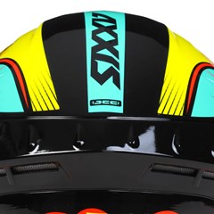 Capacete Axxis Draken Bomb Gloss Fechado - Black/Yellow - 58