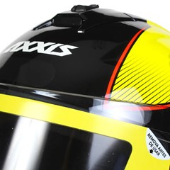 Capacete Axxis Draken Bomb Gloss Fechado - Black/Yellow - 58