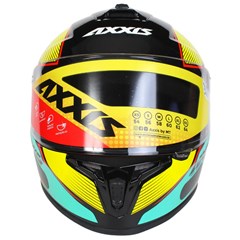 Capacete Axxis Draken Bomb Gloss Fechado - Black/Yellow - 58