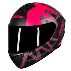 Capacete Axxis Draken Dekers Matte Fechado - Black/Pink - 60