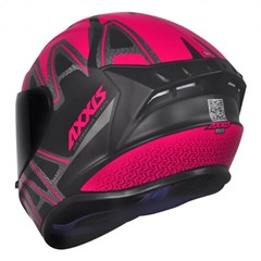 Capacete Axxis Draken Dekers Matte Fechado - Black/Pink - 60