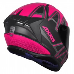 Capacete Axxis Draken Dekers Matte Fechado - Black/Pink - 60