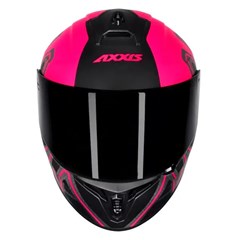 Capacete Axxis Draken Dekers Matte Fechado - Black/Pink - 60